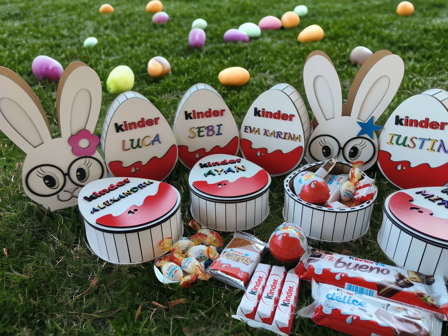 Ouă Kinder personalizate pentru copii