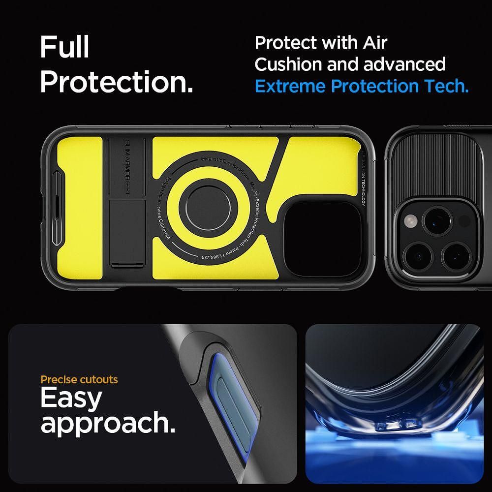 Кейс spigen slim armor mag magsafe за iphone 16 pro black
