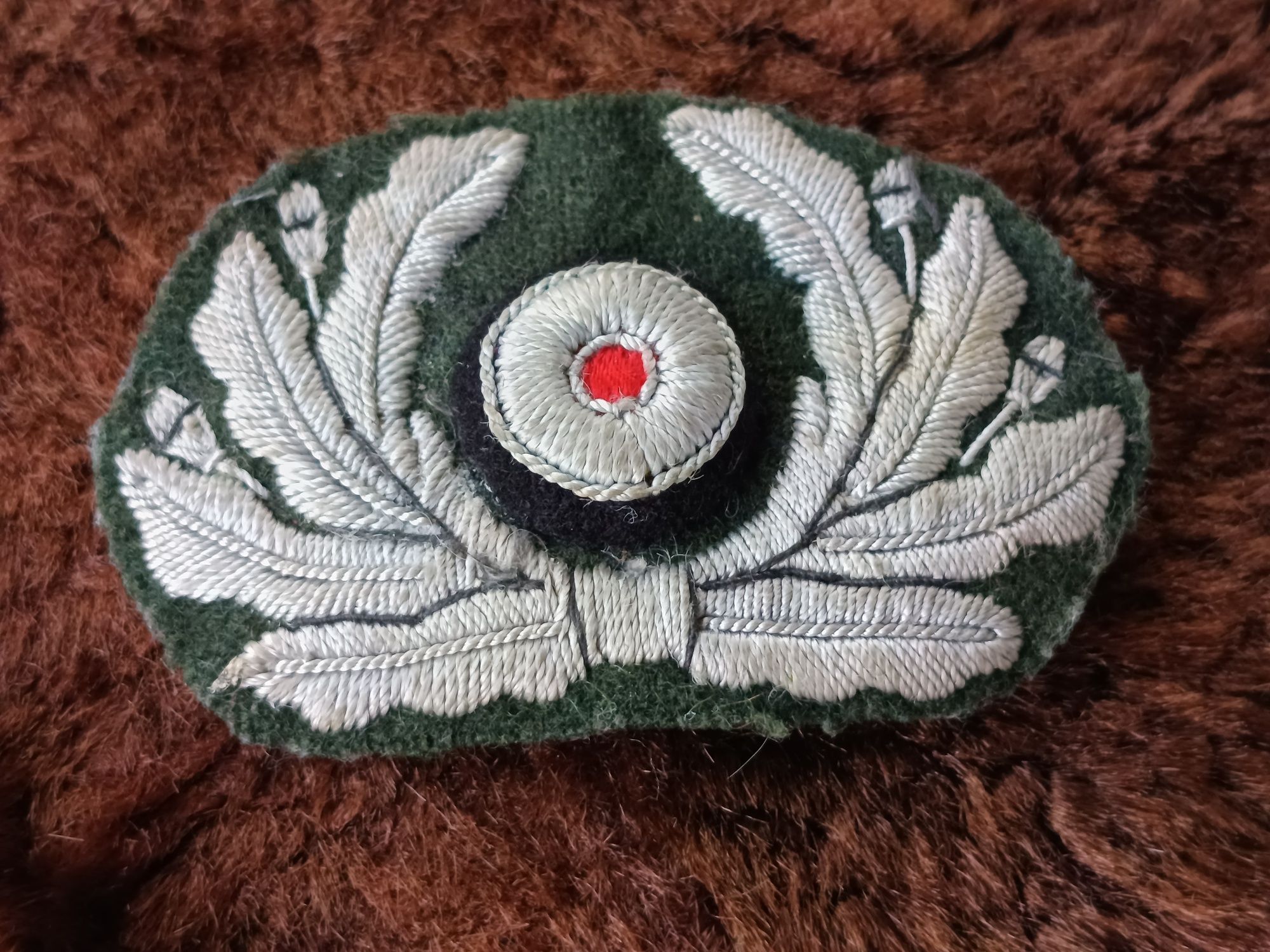 Emblema cascheta ofițer german/ Herr /Wehrmacht WW2