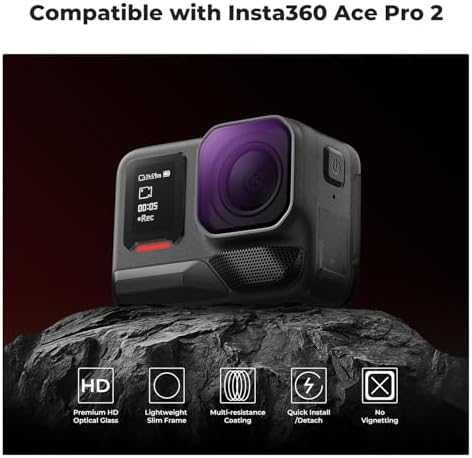 Нов Комплект 4 броя ND филтри Insta360 Ace Pro 2 – ND8 ND16 ND32 ND64