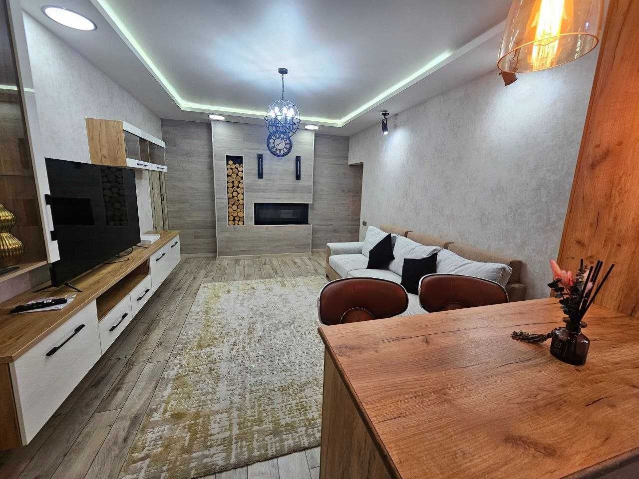Сдается 3х комнатная квартира! м. Ойбек , 86 кв.м  Евроремонт  БТК