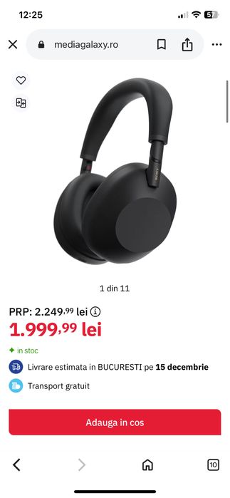 Casti Sony WH-1000XM6.