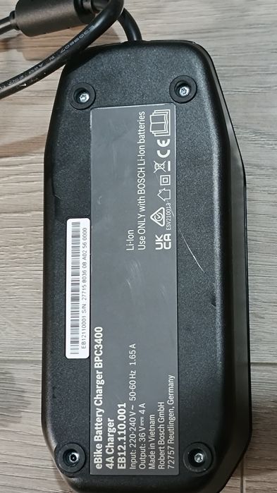 Încărcător bicicleta electrica Bosch 36V 4A netestat