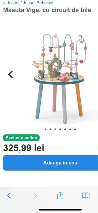 Masuta activitati Viga, cu circuit