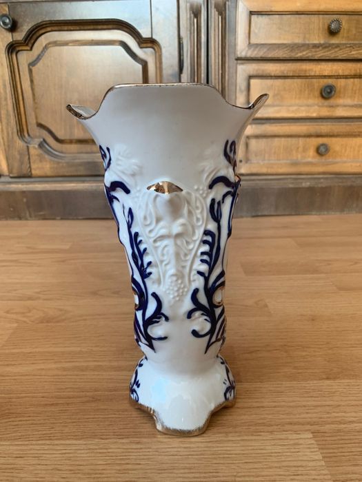 Serviciu cafea 6 persoane, vaza si suport lumanare portelan