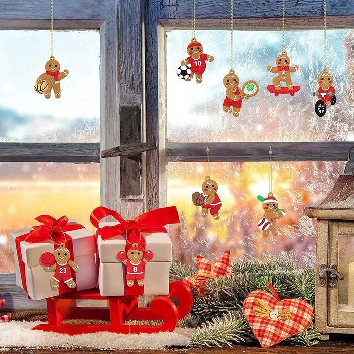 Коледни джинджифилови фигурки 12 бр