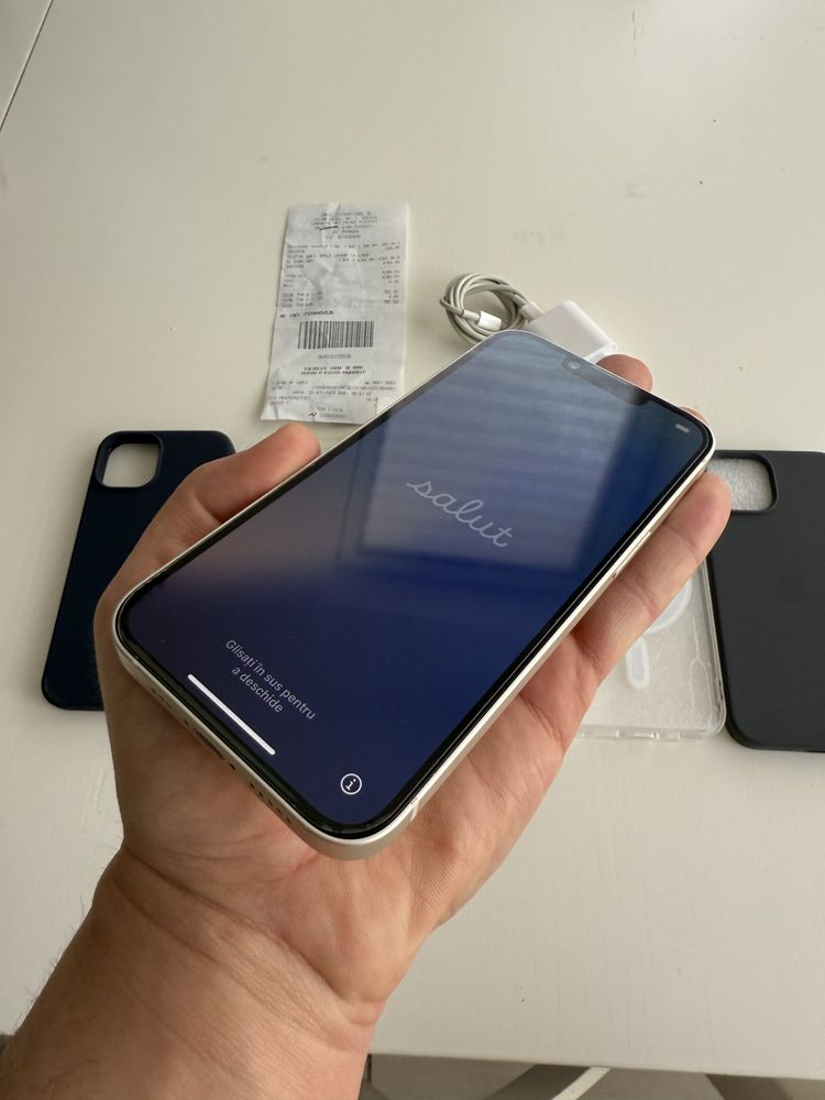 Vand Iphone 14 White 128 Full Box