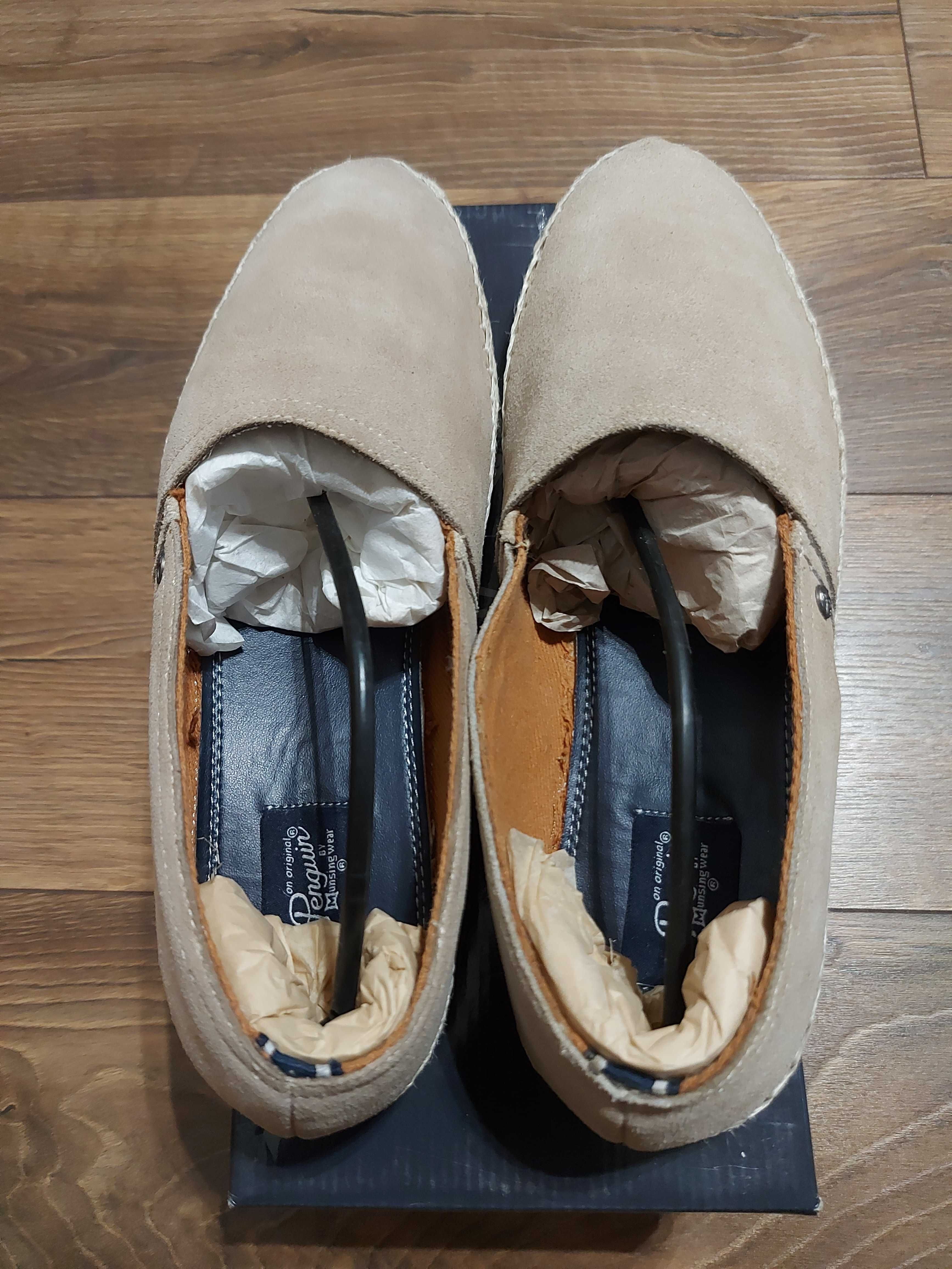 Mocasini barbati noi piele naturala nr.44 bej