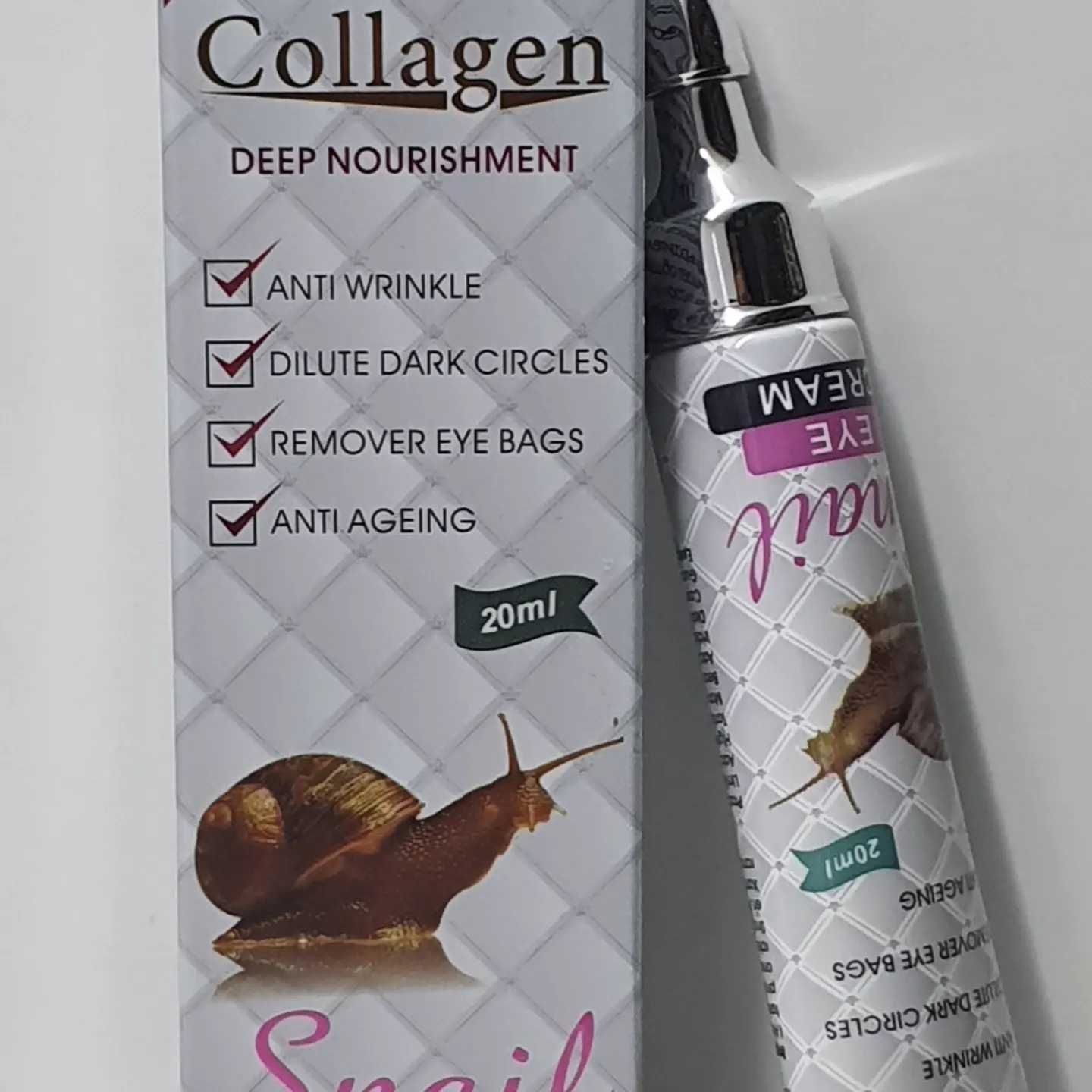 Куз атрофига суртиладиган Collagen cream Snail