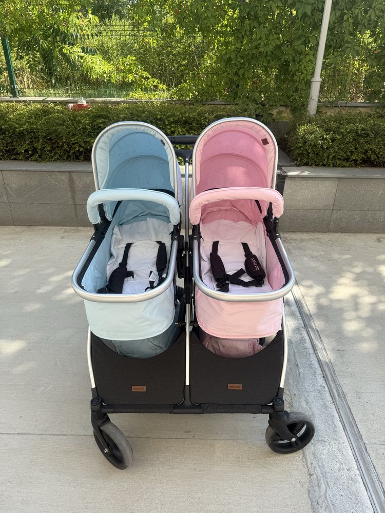 Бебешка количка за близнаци Chipolino duo smart