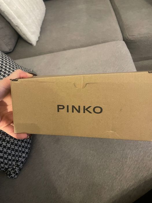 Черна чанта Pinko (Love Birds tote bag)