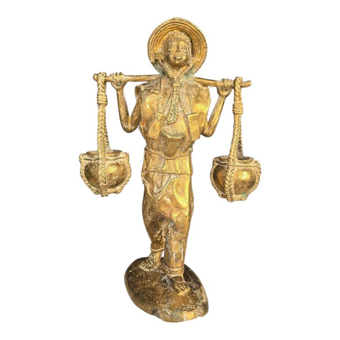 Statueta bronz semnată