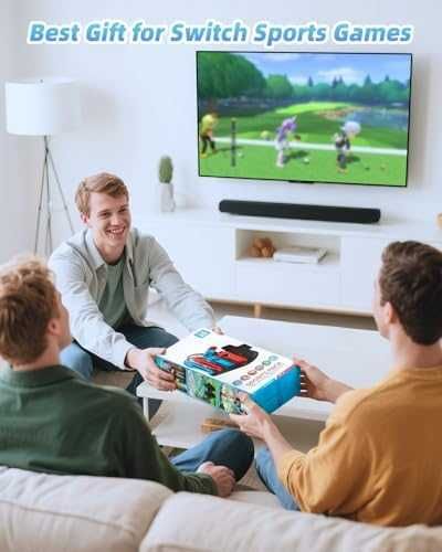 Нов Switch 2/1 OLED Спортен 19 в 1 Комплект Тенис, Голф, Мечове, Танц