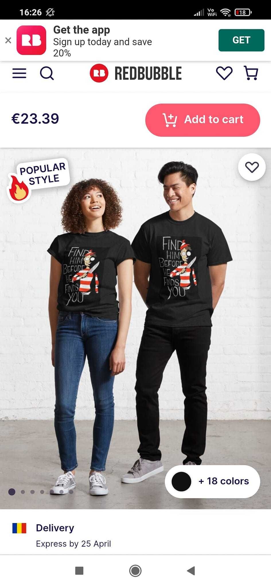 Tricou Where s Wally mărimea M,pentru băieți Horror Halloween