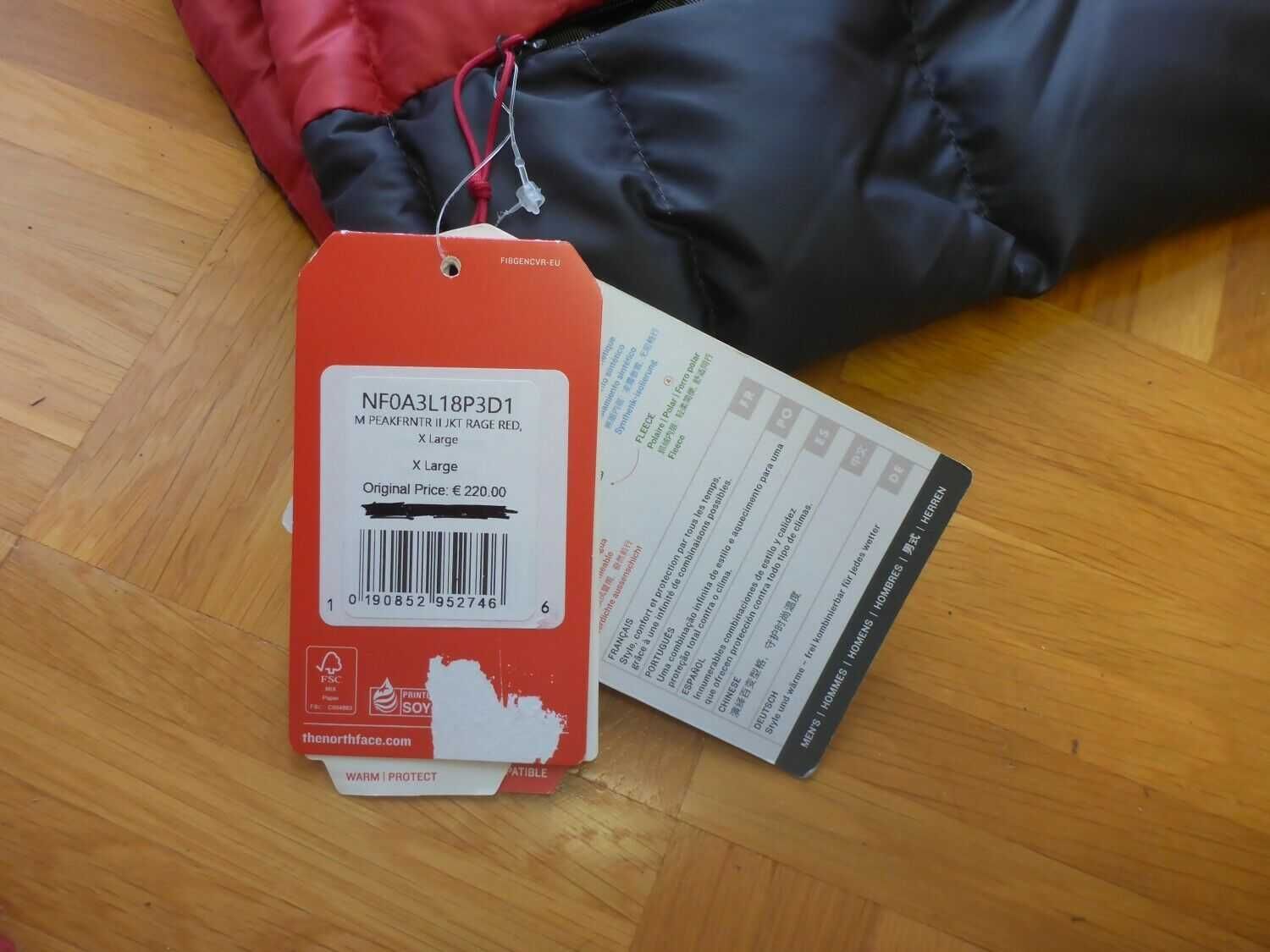 Ново оригинално The North Face яке размер XL