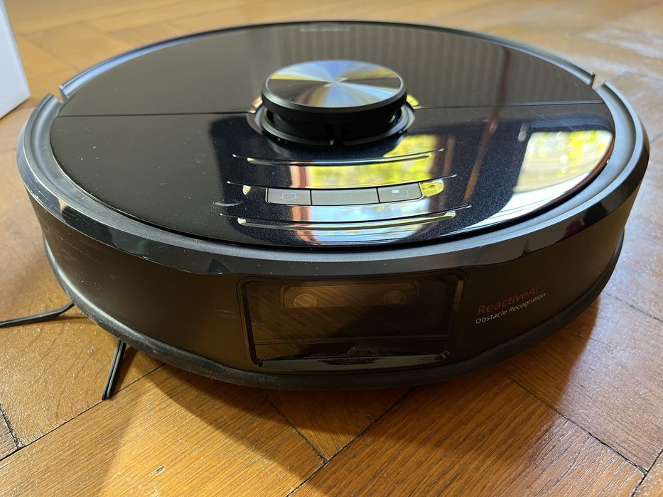 Robot Roborock S6 MaxV ReactiveAI Navigatie LiDAR Mop WiFi Negru