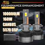 LED крушка H7, бял 6000К