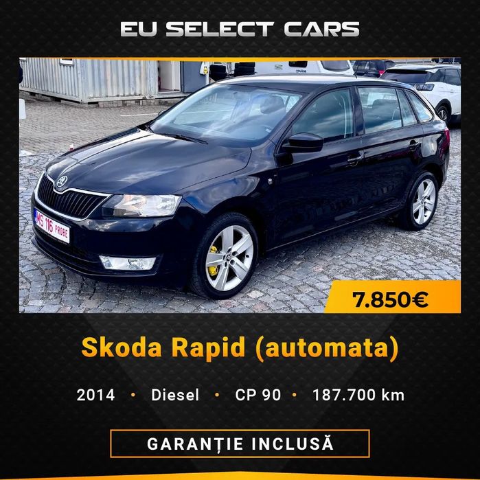 Skoda RAPID Rate fixe si Cash, Garantie, Automata DSG