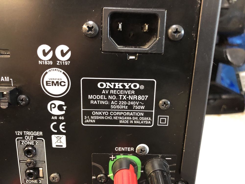 Onkyo TX-NR807 resiver