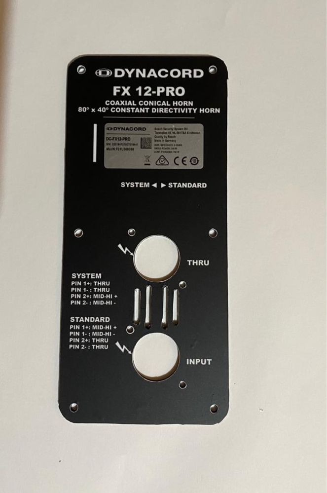 Placute conectica Dynacord/RCF/FBT  FX 12//FX 20