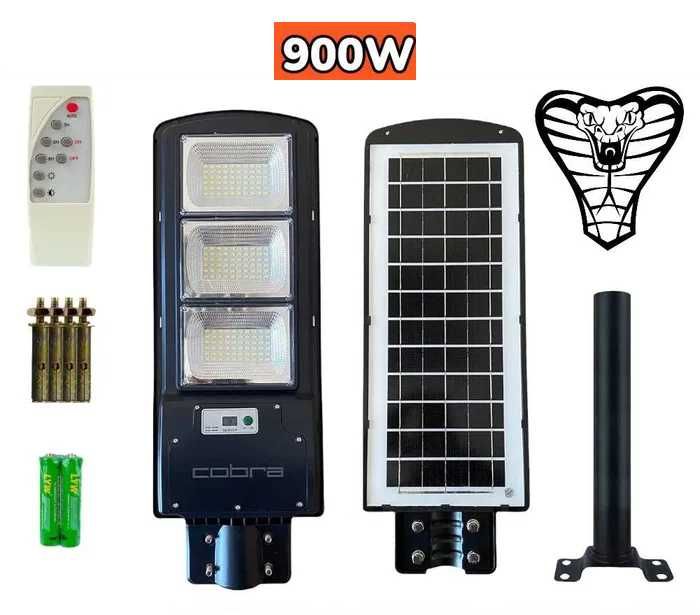 LED Соларна лампа 600W 900W 1200W Cobra Соларно осветление