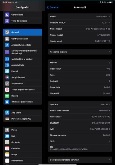 iPad Air 4 64GB Cellular
