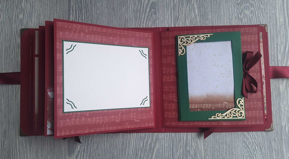 Коледен скрапбук албум "Коледна звезда", ръчна изработка /54.13