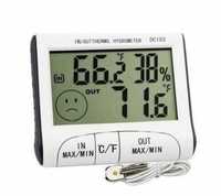 Цифров термометър с влагомер за външна и вътрешна температура