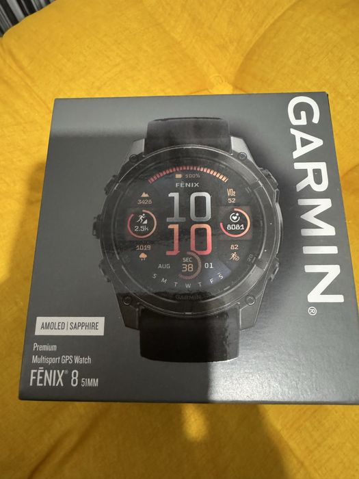 Garmin fenix 8 51 mm , sapphire, carbon grey DLC, titanium