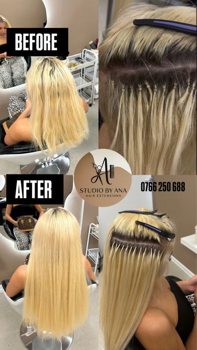 Extensii tape in / tape on /montaj /demontaj