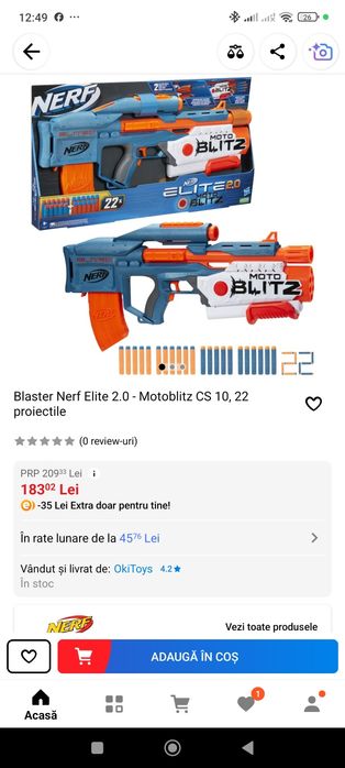 Vand Blaster Nerf Elite 2.0 MotoBlitz.