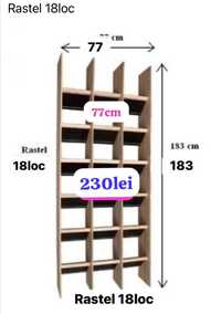 Rastel 18 locuri 77/183 cm