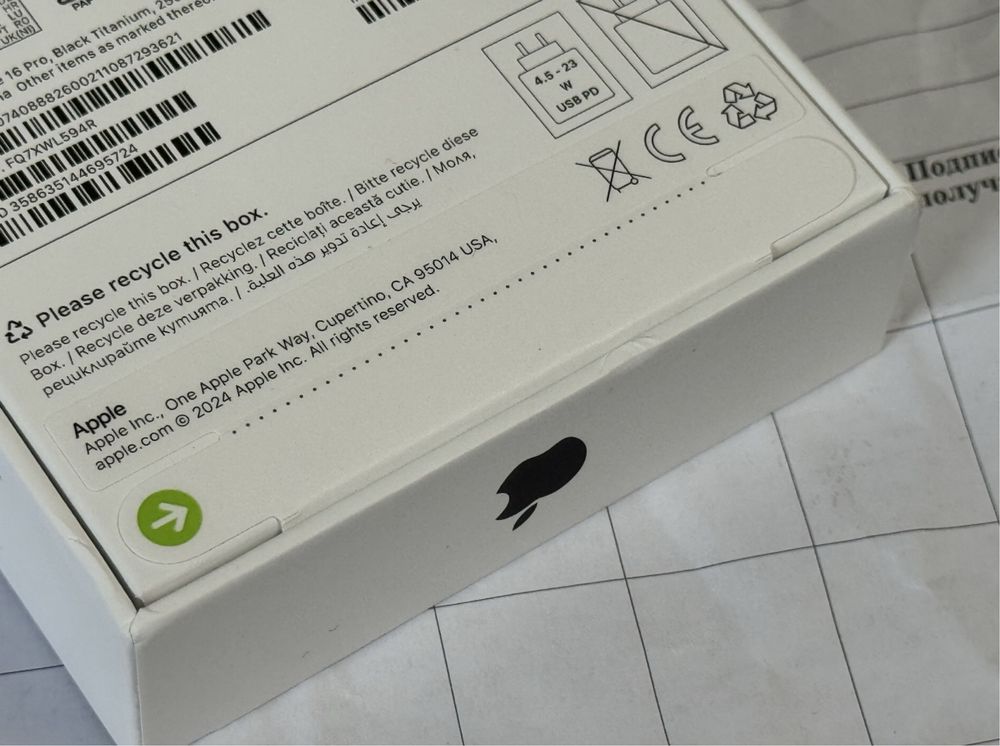 ЗАПЕЧАТАН 256GB iPhone 16 Pro А1 ttec Mode Гаранция Black