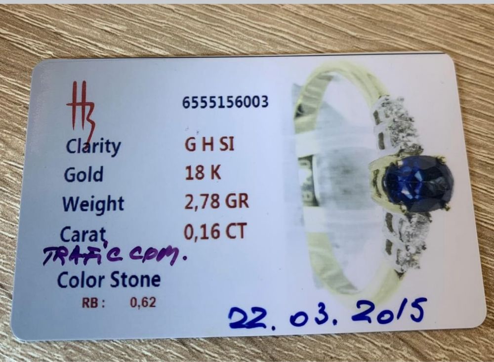Inel cu Diamante si Rubin( detine certificat de autenticitate) !