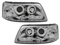 Set faruri tuning VW Transporter (T5)/Multivan 04.2003-10.2009 Dreapta+stanga daytime running light, tip bec H1+H1, transparent-silver