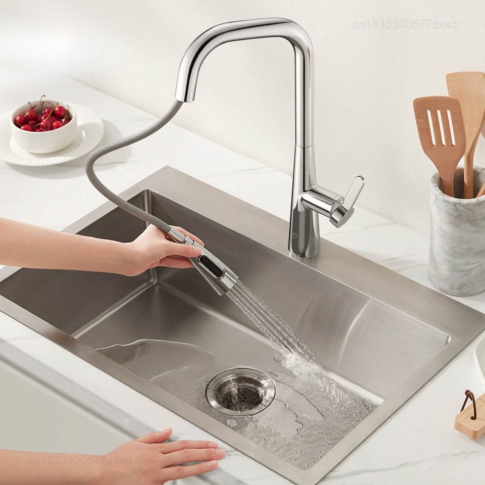 Выдвижной кухонный смеситель xiaomi kitchen faucet S1