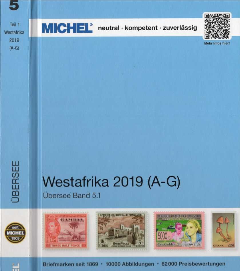 6 Каталога  "МИХЕЛ"(Michel)2019/2022 г. Африка на DVD