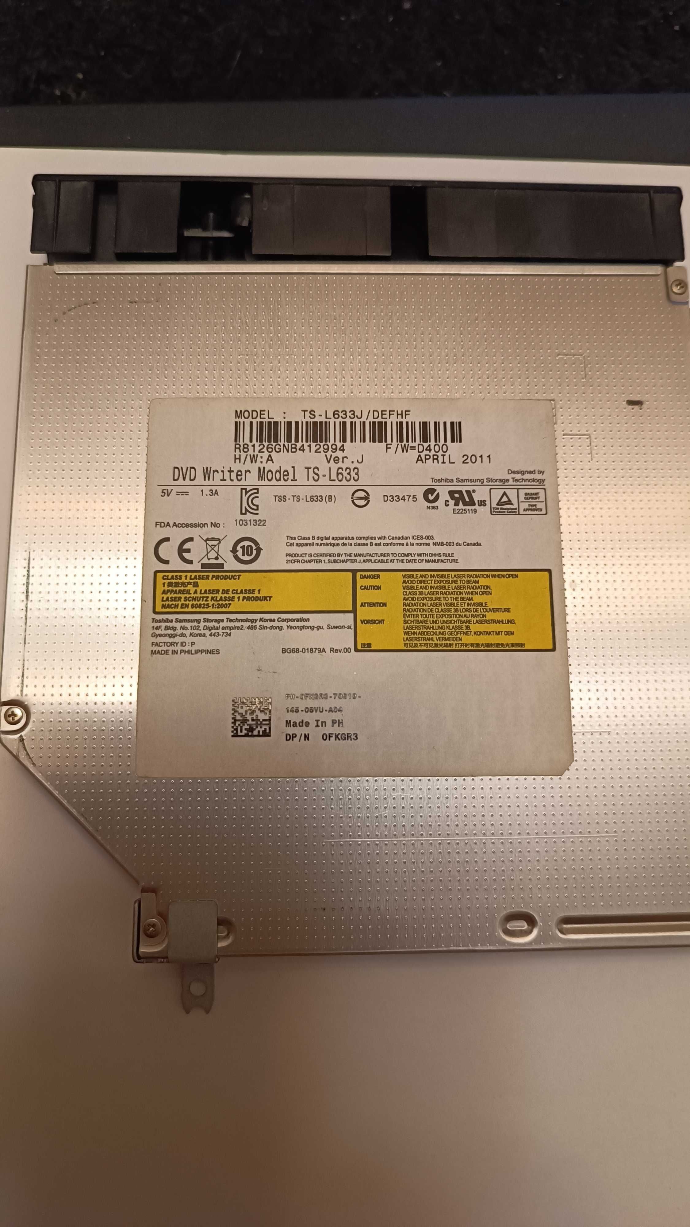 Unitate Optica Toshiba TS-L633 DVD±RW DL Notebook SATA Drive
