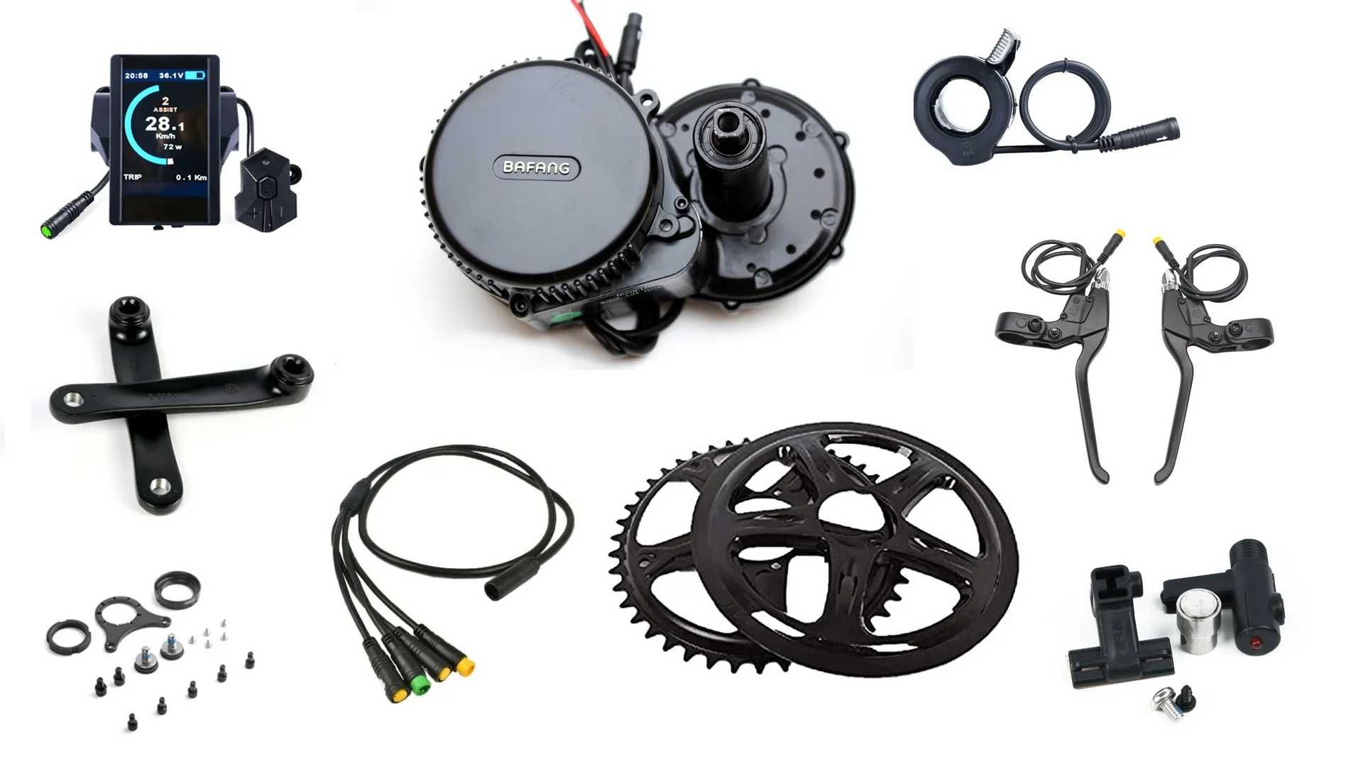 Мотор за велосипед Bafang BBS02B 48V 750W с дисплей EKD01 Blue-t (НОВ)