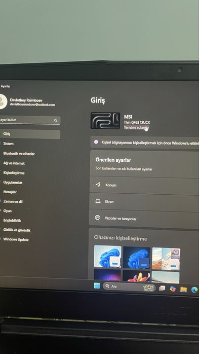 Например MSİ гарантый