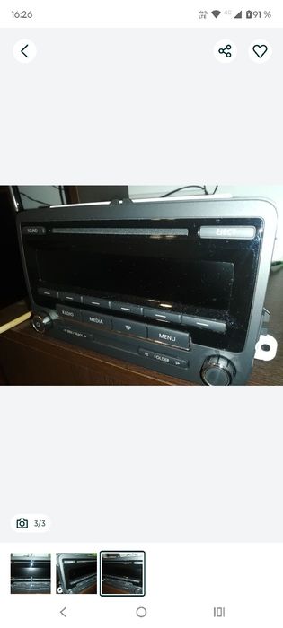 Radio cd mp3 nou, nefolosit, grupul vag