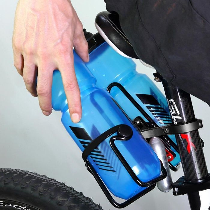 Dublu adaptor aluminiu suport bidon rezerva CO2 sa bicicleta cadru