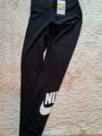 Colanți Nike  ,culoare negru, talie înaltă, material bumbac și elastan