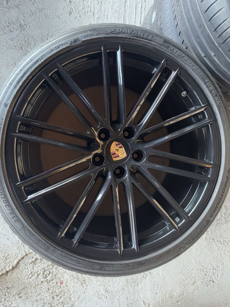 Jante Porsche Cayenne R22 Originale Coupe 9Y3 Black Anvelope de vara