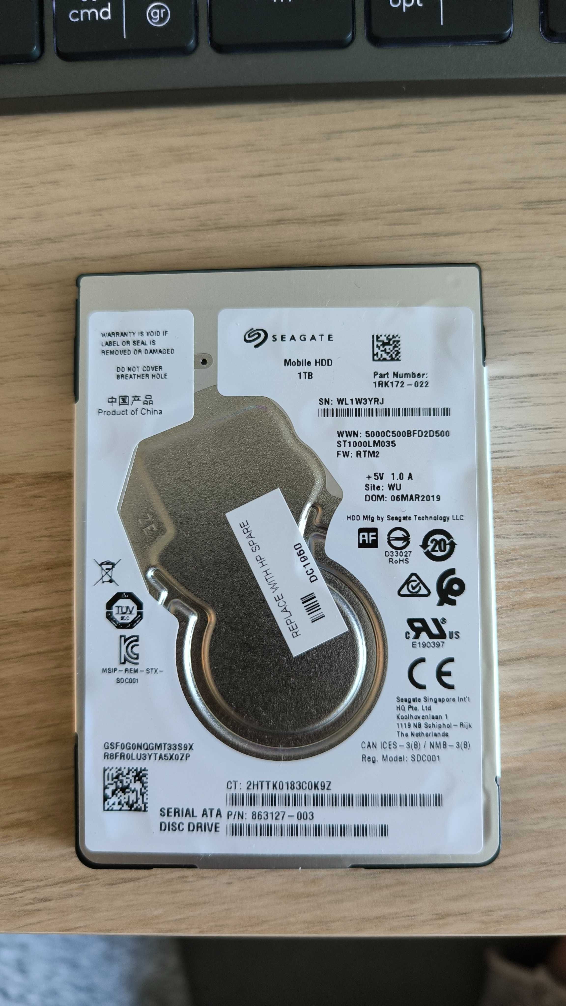 1TB Seagate 2.5`` HDD - твърд диск