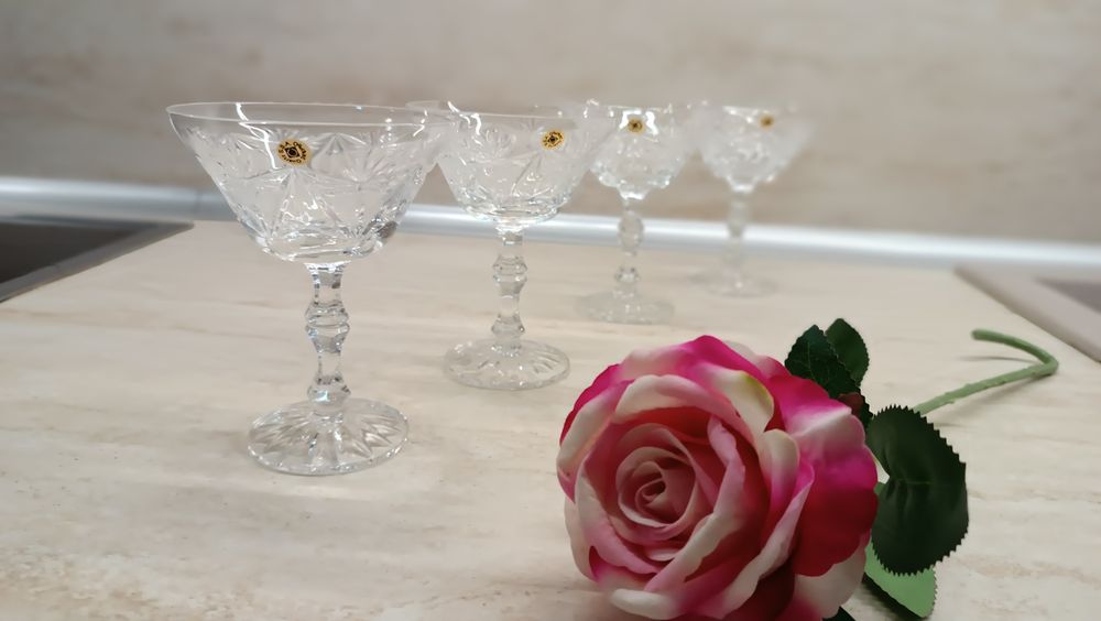 Кристални чаши за вино Бохемия