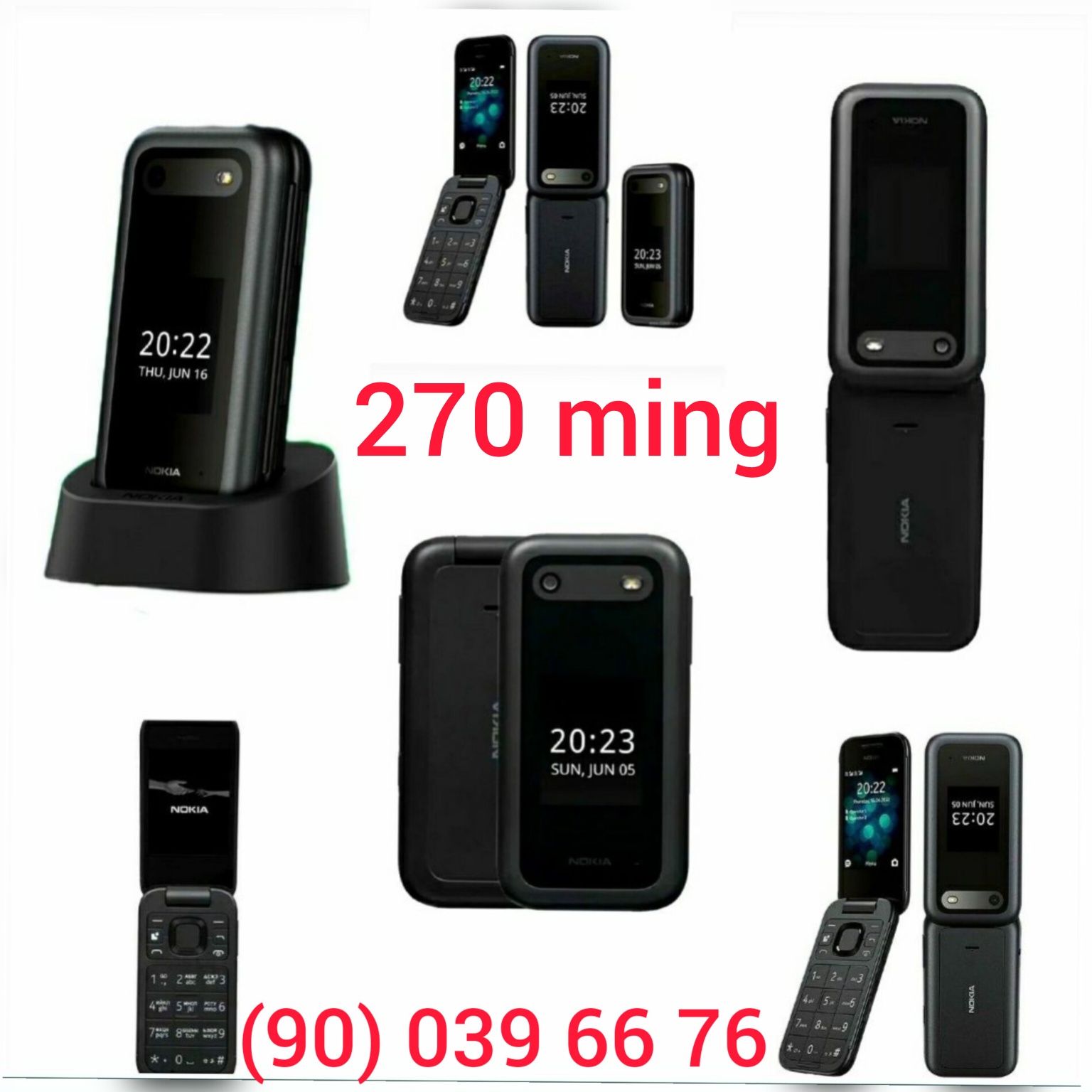 Nokia 2660 flip, Dostavka,Kafolat,(новый),Yengi,Gsm,Dualsim,New.