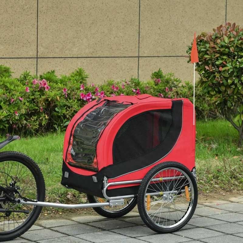 Ремарке за велосипед PawHut ремарке за кучета до 20 кг