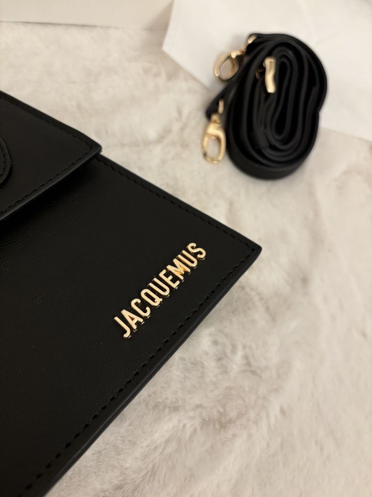 Geanta/Poseta Jacquemus The Chiquito Noeud Black double