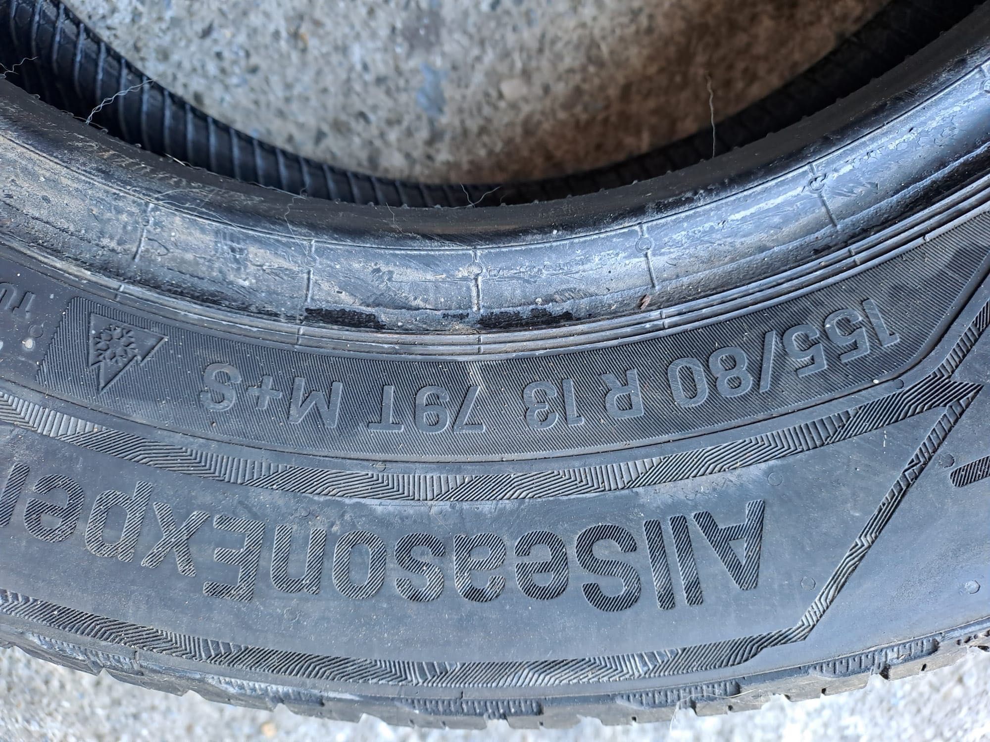 Vand 2 cauciucuri Uniroyal 155 80 13